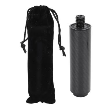 Imagem de Extensão de Piscina de Bilhar, Extensor de Piscina de Bilhar Vara de Extensão de Piscina de Fibra de Carbono de 4 Polegadas Com Plugue Traseiro de Borracha para Alongar o Ganho