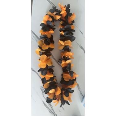 Imagem de Kit de fabricação Candy Lei para presente de formatura com sacos DIY Candy Lei, fita, flor, adesivo, cartolina para suprimentos de festa de formatura (preto, vermelho, dourado)