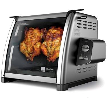 Imagem de Churrasqueira Grill Rotisserie com Temperatura Ajustável, 110V 1500W, Ronco 5500, Prata