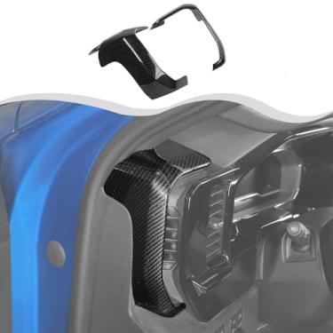 Imagem de HTHE Tampa de saída de saída de ar lateral do console central capa de painel de ar condicionado lateral para ventilação de ar capa de proteção do painel de moldura lateral adequada para Chevy