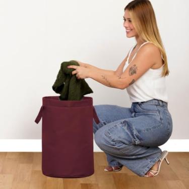 Imagem de Cesto Organizador Grande para Roupa Suja e Brinquedos - Dobrável e Multiuso (48L ou 75L) - Ideal para Guardar e Organizar