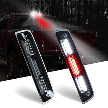 Imagem de Gubebaili Terceira terceira substituição de luz de freio para Dodge Ram 1500 2009-2017, adequada para Dodge Ram 2500 3500 2010-2017, lâmpada traseira à prova d'água bandeira americana (lente