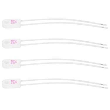 Imagem de Hilitand 4pcs Térmica de Cerâmica, Interruptor de Controle de Temperatura, Fusível de Temperatura ABS de Alta Segurança, Tensão Máxima de 250a para Eletrodomésticos, Corrente Máxima de 15A, 125