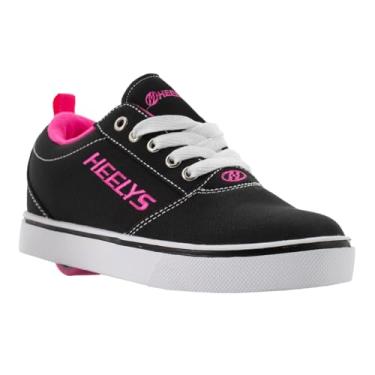 Imagem de Heelys Tênis de skate unissex com rodas, Preto/branco/rosa, 13 Little Kid