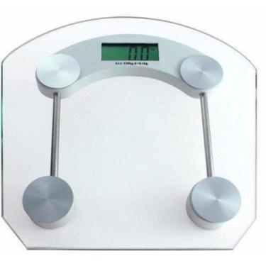 Imagem de Balança Redonda Vidro Temperado 180kg Digital Banheiros Academias - MK