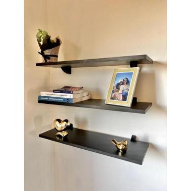 Imagem de 1Prateleira MDF Branco Multiuso com Suporte Bico Tucano 60x20 - Vitor 