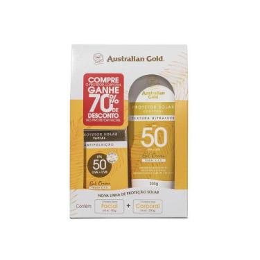 Imagem de Kit Protetor Solar Australian Gold Corporal 200gr + Facial 50gr Fps50