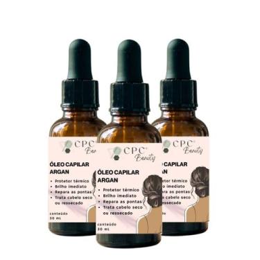 Imagem de Óleo Capilar Natural Tonificante de Argan Puro CPC Beauty - CPC Casa P