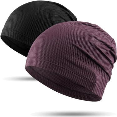 Imagem de Skull Cap WTACTFUL, boné de corrida para homens e mulheres, 2 peças