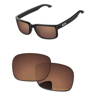 Imagem de PapaViva Lentes de reposição para óculos de sol Oakley Holbrook XL OO9417 marrom cobre polarizado