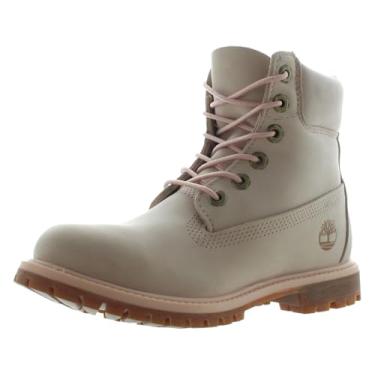Imagem de Timberland Bota feminina premium de 15 cm, Nobuck rosa claro, 6