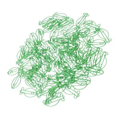 Imagem de Pssopp 100 Clipes de Papel Dados Forma Peixe Dos Pces, Clipes Dados Forma Animais Bonitos Dos Marcadores Com Caixa Transparente para a Organização do Documento da Classificação do