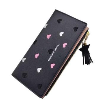Imagem de Carteira Feminina Porta Cartão Dinheiro - NoBrand, Preto