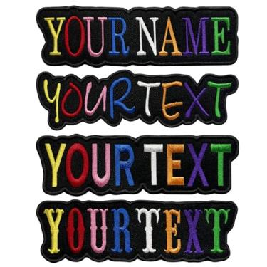 Imagem de Remendos de nome bordados personalizados, etiquetas de fitas táticas militares personalizadas para uniforme de camuflagem, camisas de trabalho, bolsas de roupas, cores mistas, linha de bordado, ferro