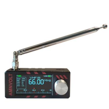 Imagem de Rádio DSP Si4732 atualizado com tela de 4,8 cm, receptor de rádio AM FM portátil, rádios de bolso com transistor USB LSB, fones de ouvido com amplificador de fone de ouvido, ondas curtas, para