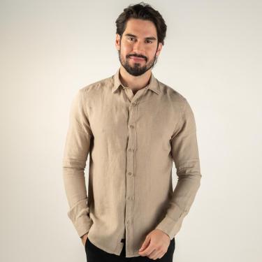 Imagem de Camisa Aramis Linho Irlandês Khaqui-Masculino