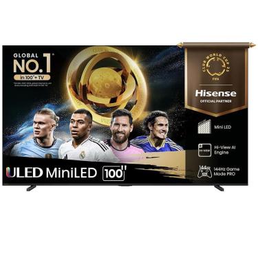 Imagem de Smart TV Hisense Mini LED 4K 100" Polegadas 165 HZ, Processador com IA, Dolby Atmos e Wi-Fi - 100U7G