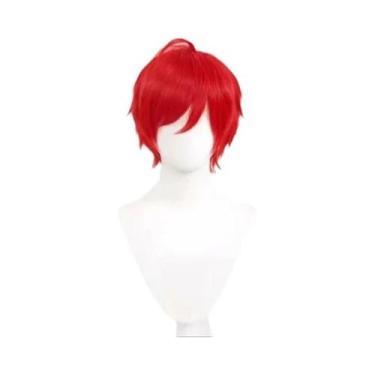Imagem de Peruca Sintética Curta Lisa Para Cosplay, Resistente Ao Calor, Cores: 