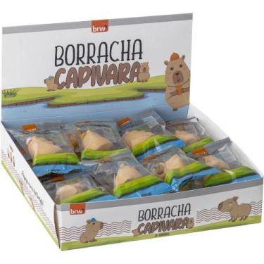 Imagem de Borracha Decorada Capivara 3 Modelos Display com 24 Unidades - BRW