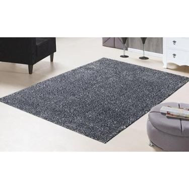 Imagem de Tapete 1,00 x 1,50 silky 100% antiderrapante pelo curto moderno lavave