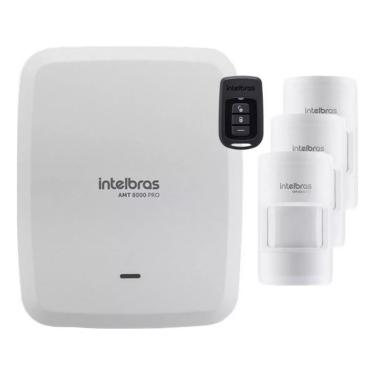 Imagem de Kit Alarme Wifi S Fio Amt 8000 Pro 3 Sensor Presença Intelbras