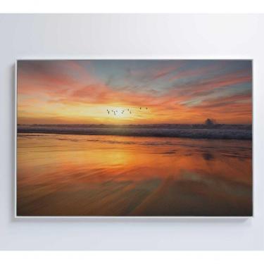 Imagem de Quadro Litoral No Pôr Do Sol 90x60 Cm Adesivo Fotográfico