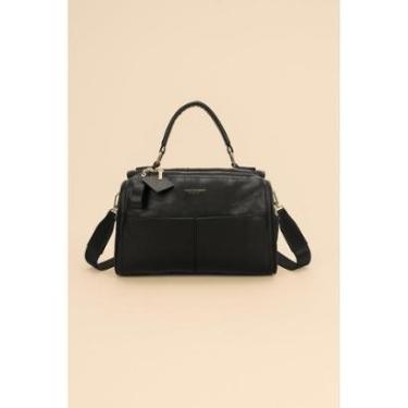 Imagem de Bolsa Média Transversal D Bell Outlet Fashion Preta-Feminino