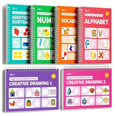 Imagem de Livros de prática de redação TIME X Magic Groove Kids 4-8 anos