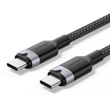 Imagem de Cabo Usb-c Turbo 240w 5a p/ Notebook Celular Vention 2 Metro - Bbacome