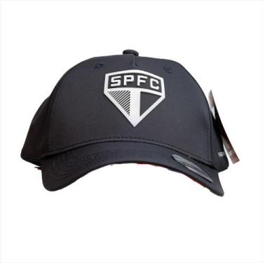 Imagem de Boné Supercap São Paulo FC Preto Silk Sublimado Unissex, Único, Preto