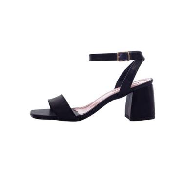 Imagem de Sandália Social Feminina Salto Baixo - Jessica Leal Shoes