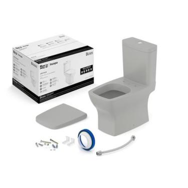 Imagem de Kit de Bacia com Caixa Assento Termofixo com Queda Amortecida e Comple