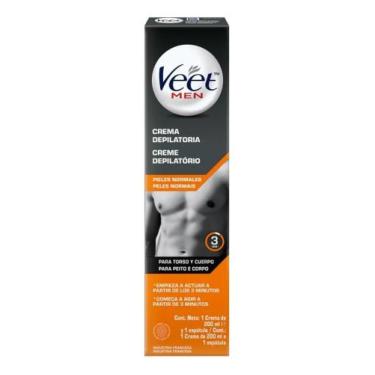 Imagem de Creme Depilatório 200ml Remoção Rápida E Indolor Men - Veet - Congratu