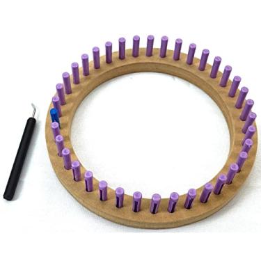 Imagem de Tear Circular diâmetro 18cm com 38 pinos Brinde Agulha