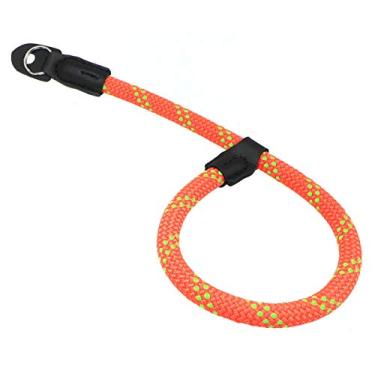 Imagem de Alça de pulso para câmera de liberação rápida HITHUT para câmeras digitais sem espelho SLR DSLR, diâmetro ajustável da corda de escalada 9,5 mm, Orange green