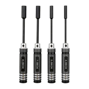 Imagem de Rowiz 4PCS RC Repair Tools Nut Drivers 4.0 5.5 7.0 8.0mm Hex Screwdriver Set for RC Models Car Boat Airplane