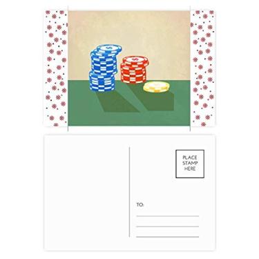 Imagem de Ilustração de arranjos de fichas de cassino, Natal, flor, celebração, cartão postal de bênção