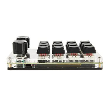 Imagem de Teclado Mecânico Macro, 12 Teclas 2 Botões Teclado de Jogo USB para PC de Uma Mão, Teclado Macro de Interruptor Vermelho Programável DIY, Conexão de Modo Duplo, para Escritório,