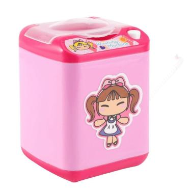 Imagem de 1pc simulação máquina de lavar roupa brinquedo elétrico mini aparelho t