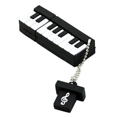 Imagem de 16 GB Piano Modelo USB 3.0 Flash Drive Flash Drive 3.0 Pen Drive USB Jump Drive Memory Stick Zip Drive USB U Disk USB 3.0 Stick USB Disco USB Memória Flash USB - Preto