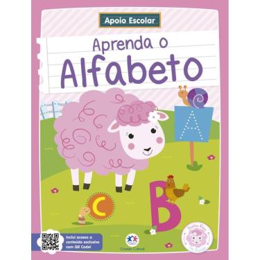 Imagem de Apoio Escolar - Aprenda O Alfabeto - Ovelha Rosa Na Escola