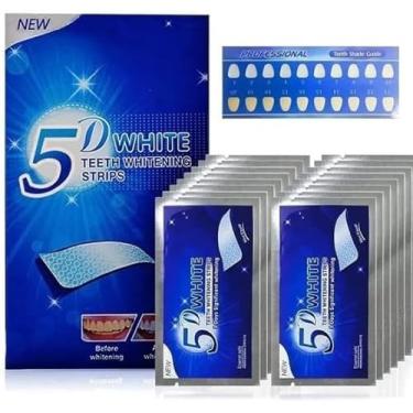 Imagem de Branqueador Ultra Clareador Dental 28 Fitas 5d White Original 14 Envelopes