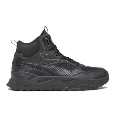 Imagem de PUMA Trinity Tênis masculino híbrido médio com cadarço casual - preto - tamanho 8 M