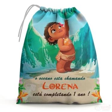 Imagem de Sacolinhas Surpresa Personalizada Tecido Moana Baby 2 (Sacolinhas 15x20, Unidades, 10)