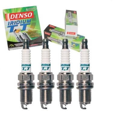 Imagem de 4 peças de velas de ignição DENSO Iridium TT compatíveis com Toyota Prius C 1.5L L4 2012-2016