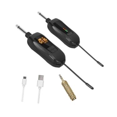 Imagem de Dynwave Transmissor sem fio Receptor Amplificador de áudio Leve 500 Dispositivos de transmissão de áudio sem fio para instrumento elétrico