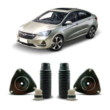 Imagem de Par Kit Coxim Suporte Batedor Batente Coifa Amortecedor Dianteiro Caoa