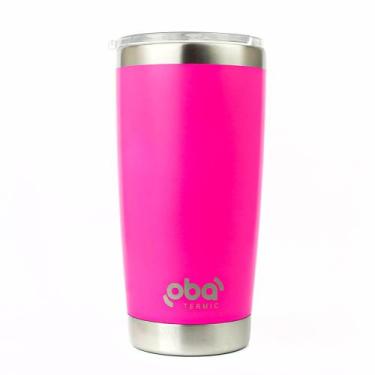 Imagem de Copo Térmico Com Tampa e Abridor 591 Ml Brilha No Escuro - Oba Térmic,