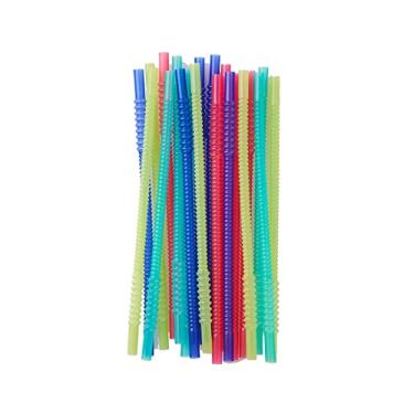 Imagem de Tupperware Conjunto de 20 canudos de apito reutilizáveis, azul, vermelho, verde, azul-petróleo