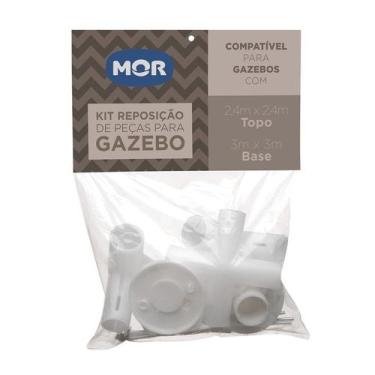Imagem de Kit Reparo Com Peças E Conectores Reposição Gazebo 2,40 X 3m - MOR